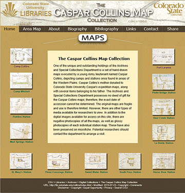 Caspar Collins Map Collection