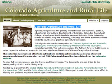 Colorado Agriculture Rural Life