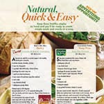 Recipe page Natural Home magazine
